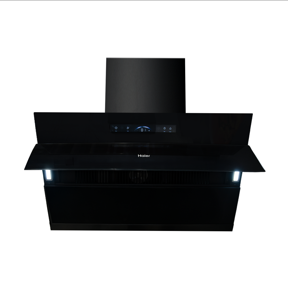 Haier Colour User Pannel with 1650 m&sup3;h Suction Power Spin Clean Filterless Chimney